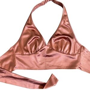 Originality Rose Gold Halter Top